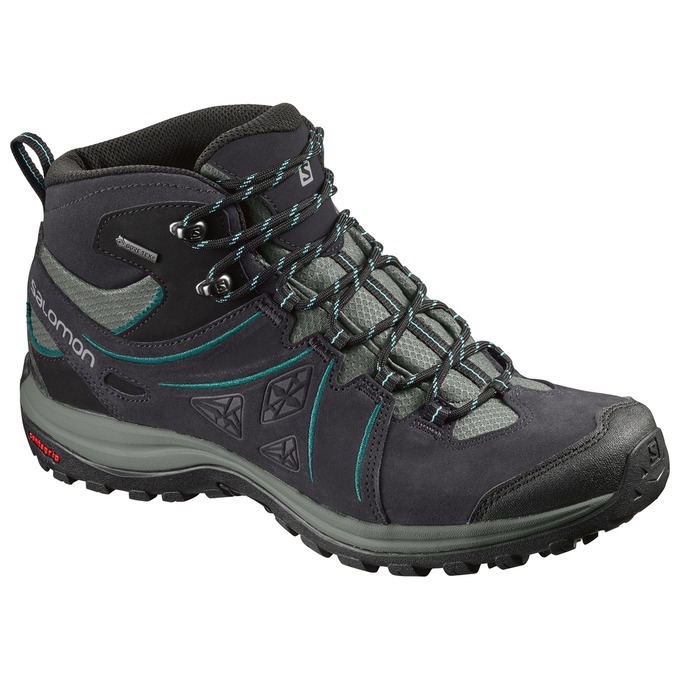 Salomon Israel ELLIPSE 2 MID LTR GTX® W - Womens Hiking Shoes - Black (UDLJ-83201)